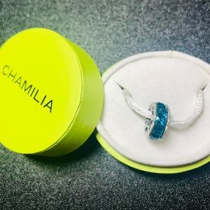 Spark Blue Swarovski Bead